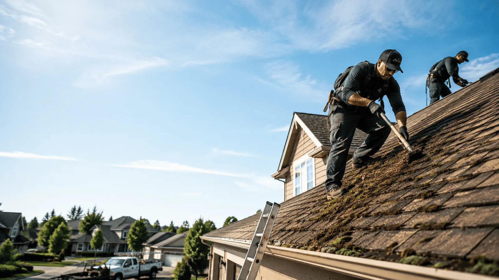 Roof Moss Removal in Lincoln, IL near me